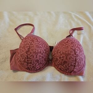 Victoria's Secret Body By Victoria Pink Lace Bra - 34D